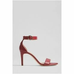 LK Bennett Red Leather Single Strap Sandals -LK Bennett Shop unnamed file 2131