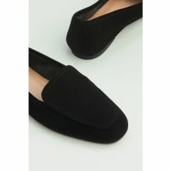 LK Bennett Tina Black Soft Square Toe Flat Shoes -LK Bennett Shop unnamed file 2158