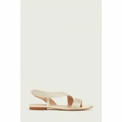 LK Bennett Rachel Metallic Rope Flat Sandals