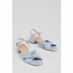 LK Bennett Lina Leather Knotted Sandals Blue -LK Bennett Shop unnamed file 2204