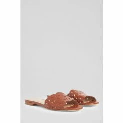 LK Bennett Amaya Leather Perforated Flat Mules -LK Bennett Shop unnamed file 2223