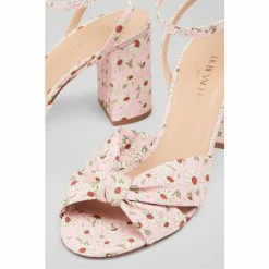 LK Bennett Lucie Pink Daisy Print Fabric Sandals -LK Bennett Shop unnamed file 2238