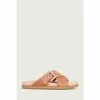 LK Bennett Rory Pink Suede Buckle Footbed Mules