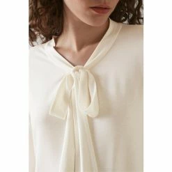 LK Bennett Camilla Cream Ecovero™ Pussy Bow Top -LK Bennett Shop unnamed file 2261