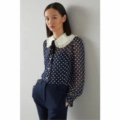 LK Bennett Blue Sophia Spot Print Frill Collar Blouse 2 LK Bennett Blue Sophia Spot Print Frill Collar Blouse -LK Bennett Shop unnamed file 2271