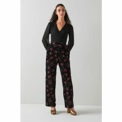 LK Bennett Perdy Ecovero™ Sheer Sleeve Black Top