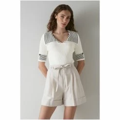 LK Bennett Cream Bay Stripe Cotton Knitted Top -LK Bennett Shop unnamed file 2305
