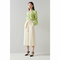 LK Bennett Beecham Lime Cornflower Print Scallop Collar Silk Blouse -LK Bennett Shop unnamed file 2311