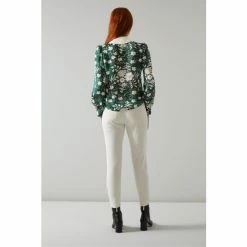 LK Bennett Beecham Whimsical Floral Print Scallop Collar Silk Black Blouse -LK Bennett Shop unnamed file 2331