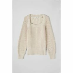 LK Bennett Agnes Beige Cotton Blend Rib Knit Jumper -LK Bennett Shop unnamed file 2338