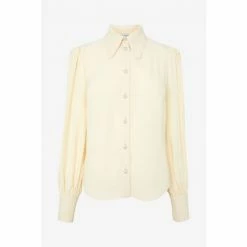 LK Bennett Cream Sonya Crepe Blouse With Pearl Buttons -LK Bennett Shop unnamed file 2362