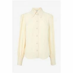 LK Bennett Cream Sonya Crepe Blouse With Pearl Buttons -LK Bennett Shop unnamed file 2363