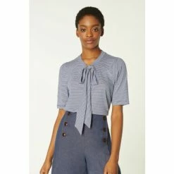 LK Bennett Blue Cali Jersey Top