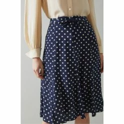 LK Bennett Mathilde Blue Cream Polka Dot Skirt -LK Bennett Shop unnamed file 2422