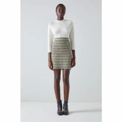 LK Bennett Black Keeler Gingham Tweed Mini Skirt -LK Bennett Shop unnamed file 2426