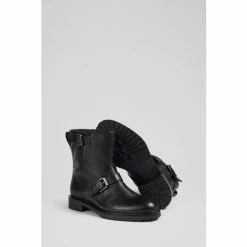 LK Bennett Niky Black Leather Biker Ankle Boots -LK Bennett Shop unnamed file 244
