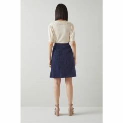 LK Bennett Blue Morten Tweed A-Line Skirt -LK Bennett Shop unnamed file 2441