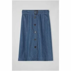 LK Bennett Oda Blue Denim Longline Skirt -LK Bennett Shop unnamed file 2464