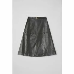 LK Bennett LKBennett Monmouth Black Leather Skirt -LK Bennett Shop unnamed file 2473