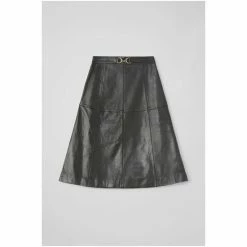 LK Bennett LKBennett Monmouth Black Leather Skirt -LK Bennett Shop unnamed file 2474
