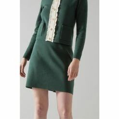 LK Bennett Green Paris Knit A-Line Skirt -LK Bennett Shop unnamed file 2478