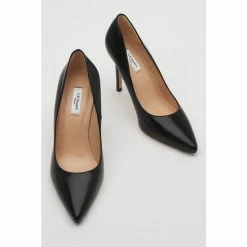 LK Bennett Fern Kid Leather Pointed Toe Black Courts -LK Bennett Shop unnamed file 25