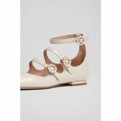 LK Bennett Cindy White Patent Leather Pearl Buckle Flats -LK Bennett Shop unnamed file 250