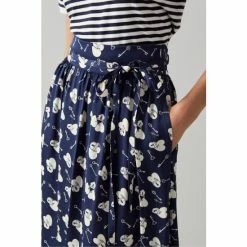 LK Bennett Blue Valerie Lock And Heart Print Midi Skirt -LK Bennett Shop unnamed file 2527