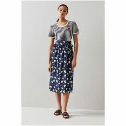 LK Bennett Blue Valerie Lock And Heart Print Midi Skirt -LK Bennett Shop unnamed file 2528