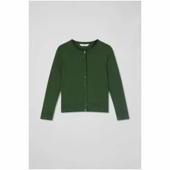 LK Bennett L.K.Bennett Dark Green Bonnie Merino Wool Cardigan -LK Bennett Shop unnamed file 2536