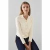 LK Bennett Rosamund Cream Scallop Edge Knitted Jacket