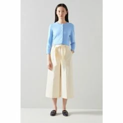 LK Bennett Blue Betty Merino Wool Scallop Edge Cardigan -LK Bennett Shop unnamed file 2547