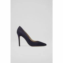 LK Bennett Fern Suede Pointed Toe Courts Cream