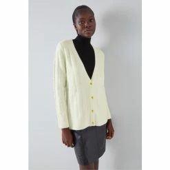 LK Bennett Cream Orla Bubble Knit Longline Cardigan -LK Bennett Shop unnamed file 2582