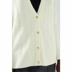 LK Bennett Cream Orla Bubble Knit Longline Cardigan -LK Bennett Shop unnamed file 2583