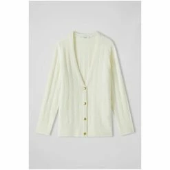 LK Bennett Cream Orla Bubble Knit Longline Cardigan -LK Bennett Shop unnamed file 2585