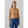 LK Bennett Natural Bonnie Camel Merino Wool Cardigan