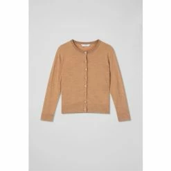 LK Bennett Natural Bonnie Camel Merino Wool Cardigan -LK Bennett Shop unnamed file 2590