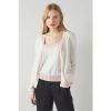 LK Bennett Cream Villa Merino Cotton Cardigan