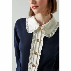 LK Bennett Blue Paris Knit Blouse Cardigan -LK Bennett Shop unnamed file 2604