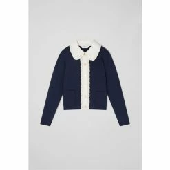 LK Bennett Blue Paris Knit Blouse Cardigan -LK Bennett Shop unnamed file 2605
