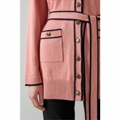 LK Bennett Pink Gaia Wool-Cotton Long Belted Cardigan -LK Bennett Shop unnamed file 2615