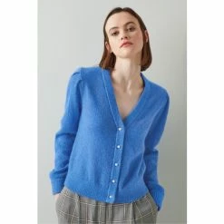 LK Bennett Blue Ginny Mohair-Blend Cardigan