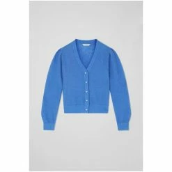 LK Bennett Blue Ginny Mohair-Blend Cardigan -LK Bennett Shop unnamed file 2626