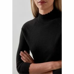 LK Bennett Betty Black Merino Wool Scallop Edge Jumper -LK Bennett Shop unnamed file 2640