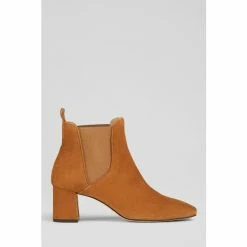 LK Bennett Maddox Brown Nutmeg Suede Chelsea Boots