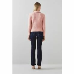 LK Bennett Pink Orla Bubble Knit Lace Collar Jumper -LK Bennett Shop unnamed file 2665