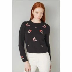 LK Bennett Monty Cotton-Wool Floral Embroidered Black Jumper -LK Bennett Shop unnamed file 2702