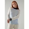 LK Bennett Blue Bergen Merino Blend Colourblock Jumper