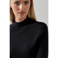 LK Bennett Blue Betty Merino Wool Scallop Edge Jumper -LK Bennett Shop unnamed file 2736